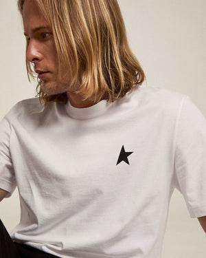Star Collection T-Shirt in White with Black Star