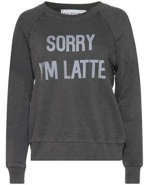 Black Sorry Im Late Sommers Sweatshirt