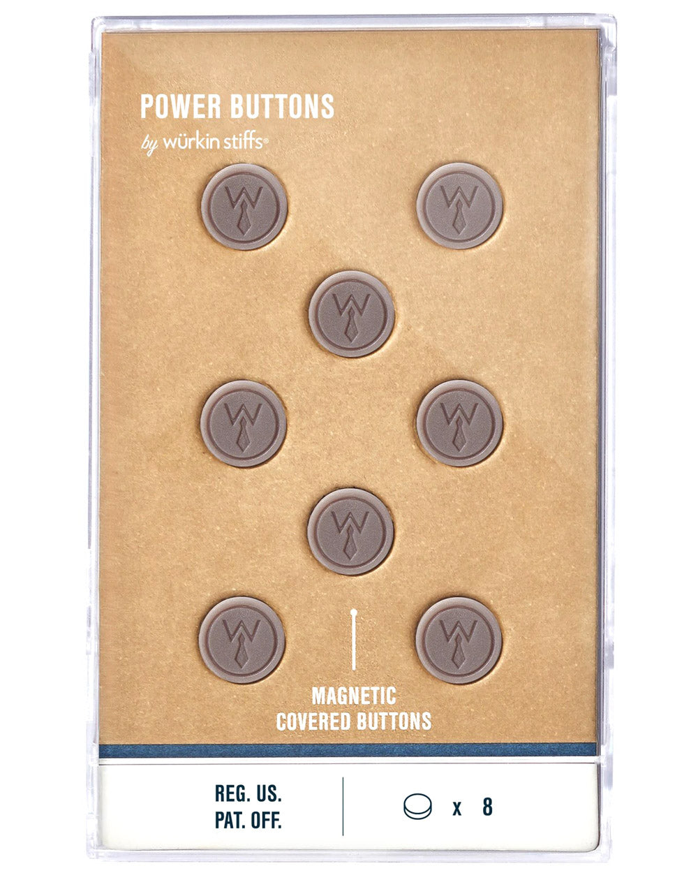 Grey Plastic Covered Magnetic Power Buttons
