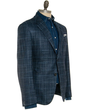 Blue and Navy Windowpane Sportcoat