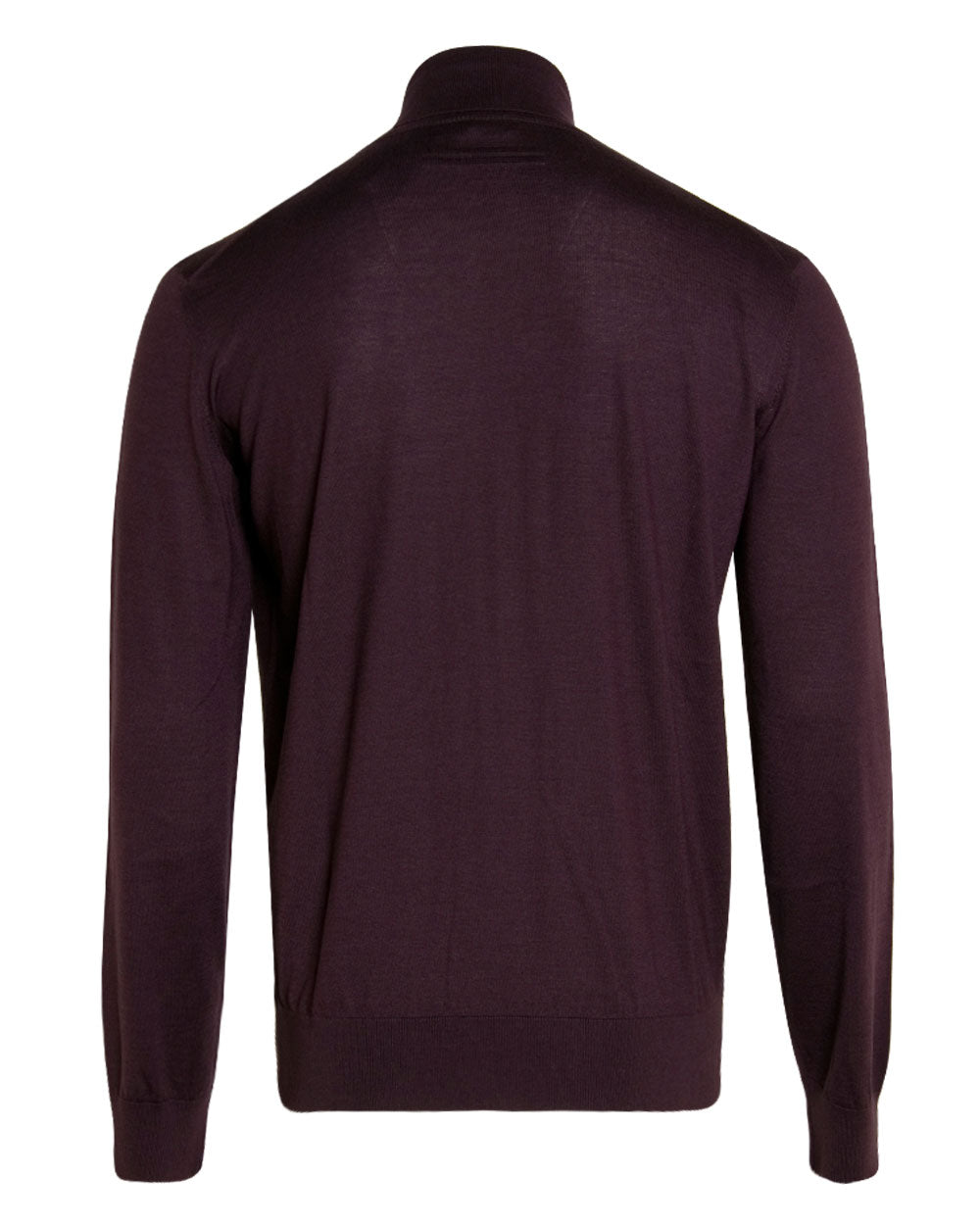 Burgundy Casheta Light Turtleneck Sweater