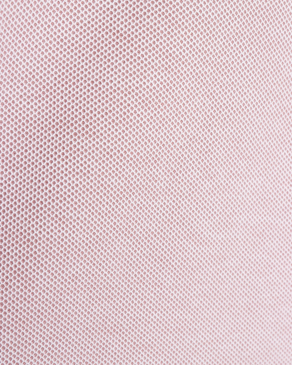 Dust Pink and White Honeycomb Cotton Short Sleeve Polo