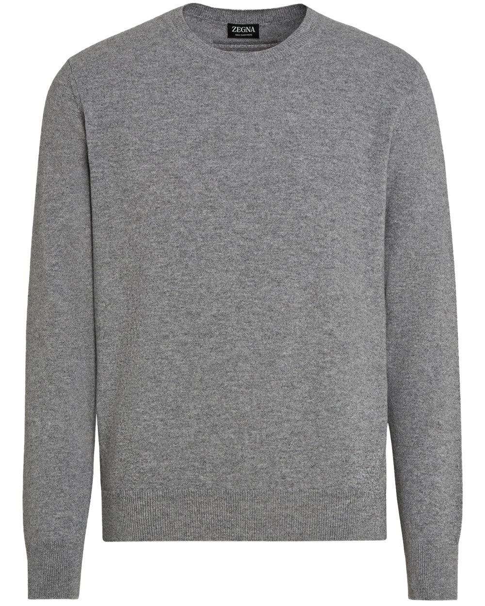 Grey Oasi Cashmere Crewneck Sweater