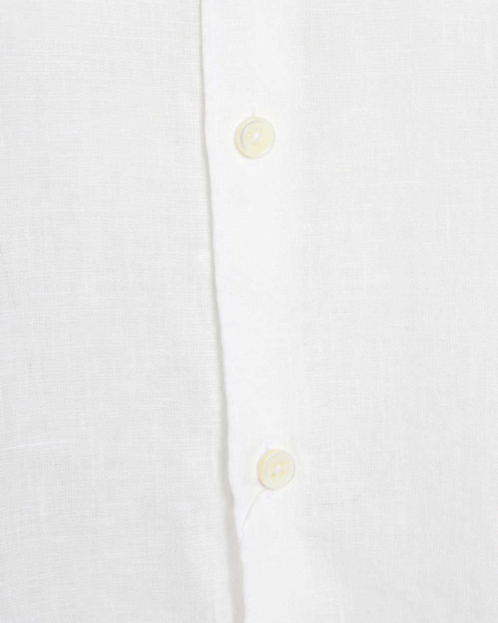 White Heathered Linen Short Sleeve Sportshirt