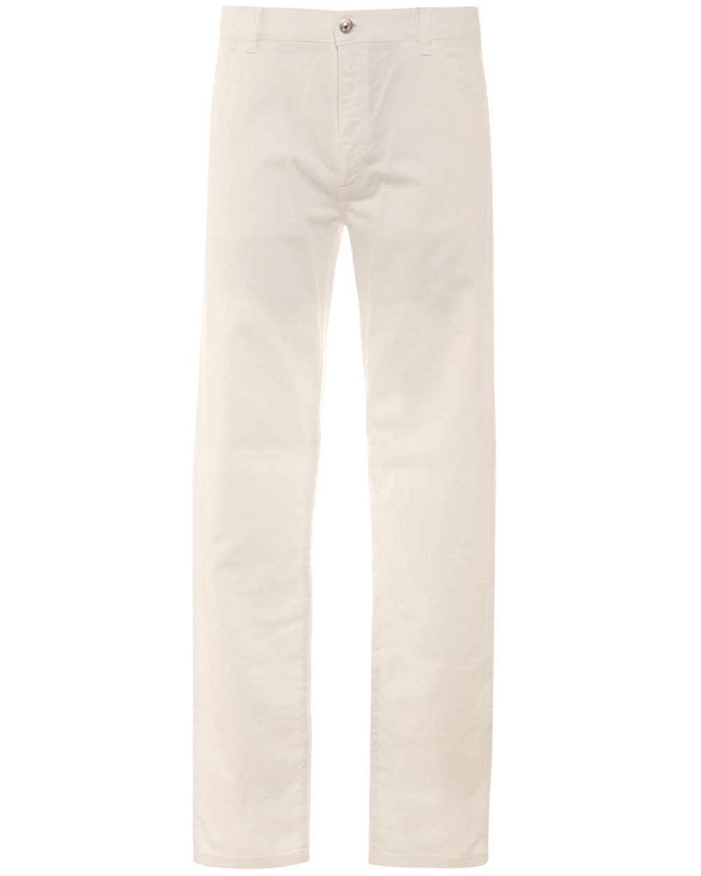 White Stretch 5 Pocket Pant