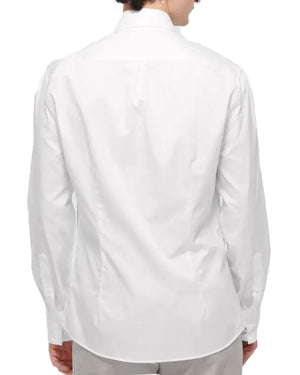 White Basic Fit Sport Shirt