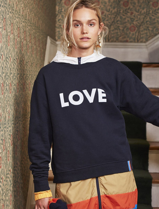 The Organic Love Sweatshirt in Navy