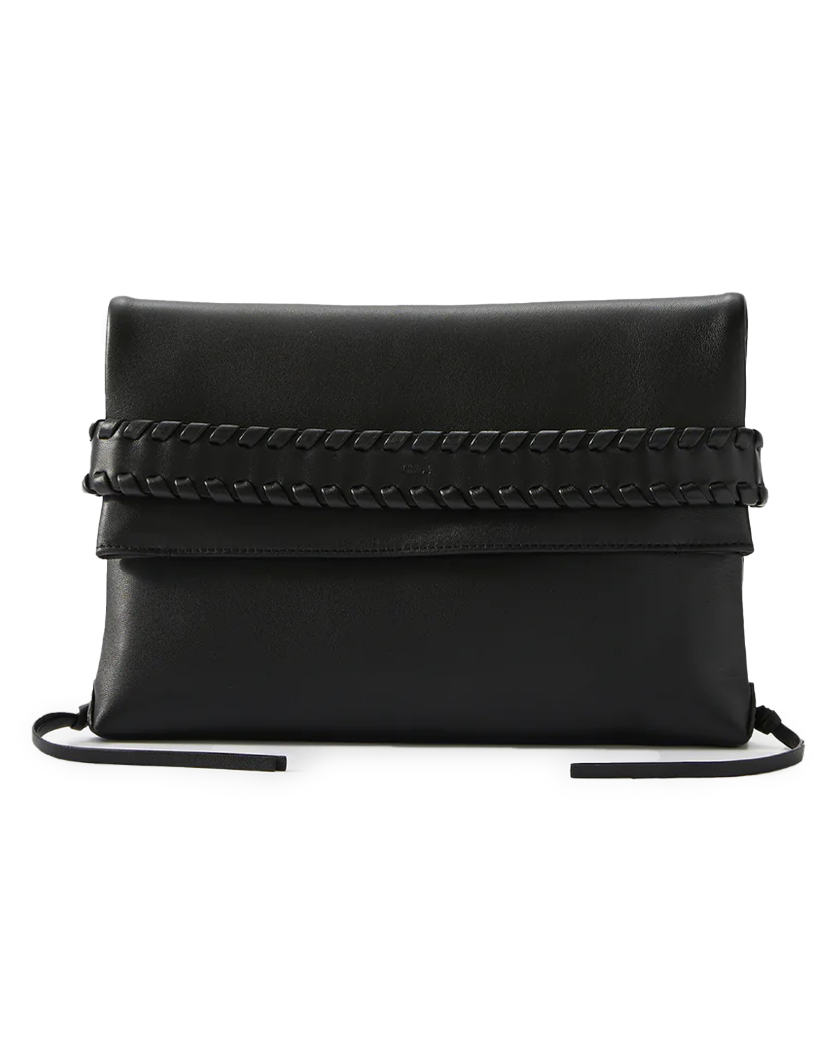 Mony Fold Over Clutch in Black