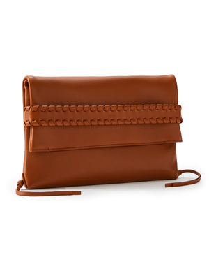 Mony Fold Over Clutch in Caramel