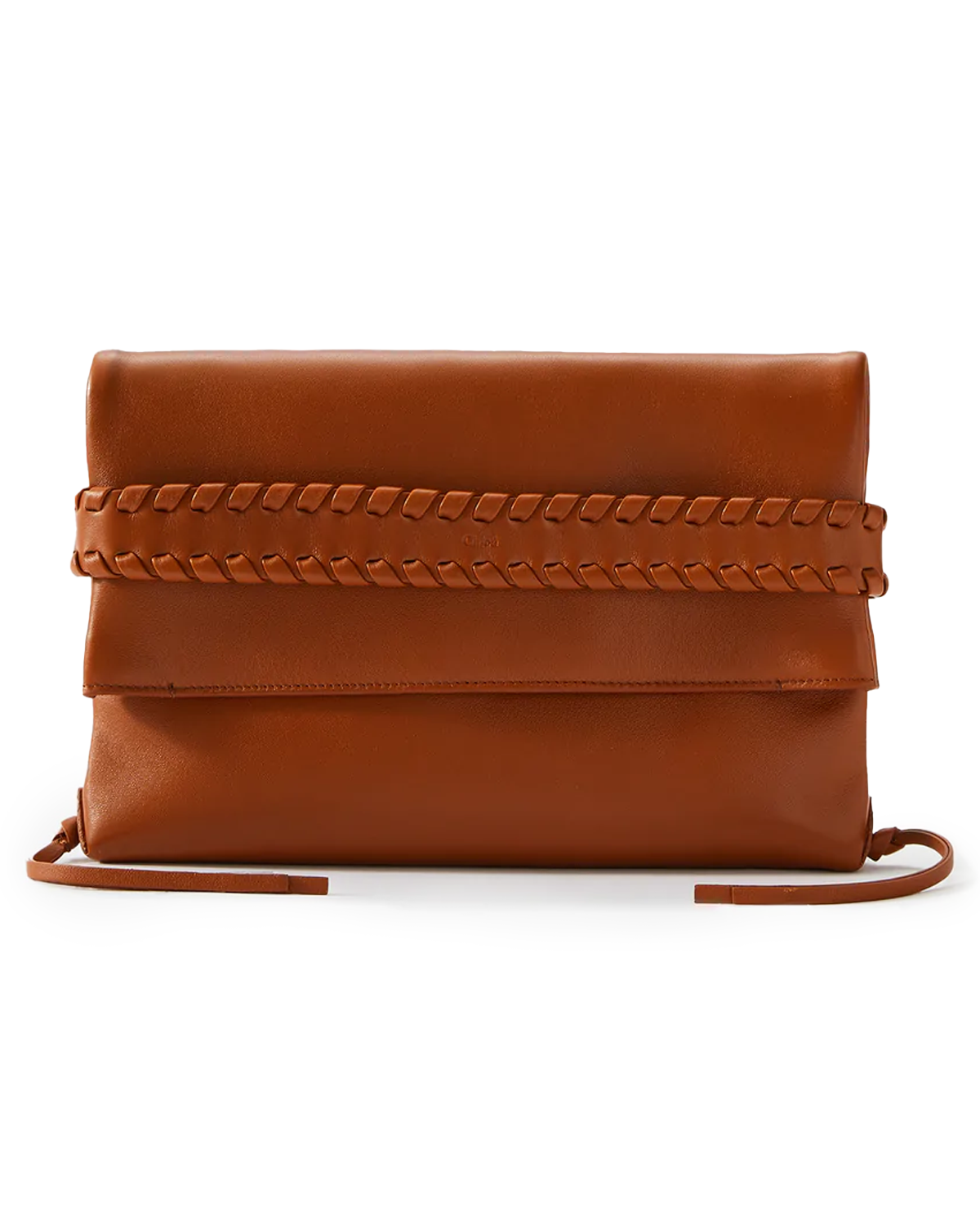 Mony Fold Over Clutch in Caramel