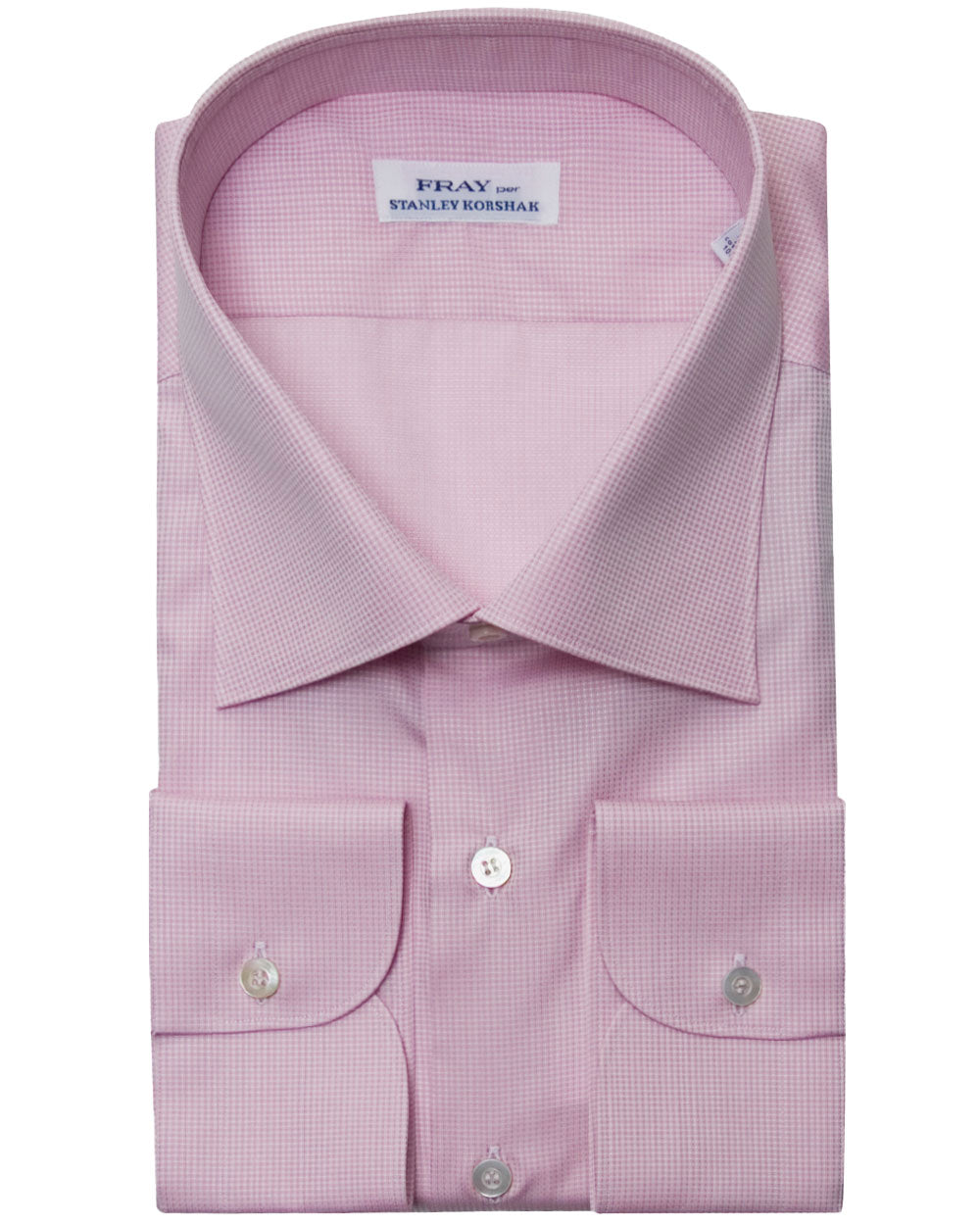 Pale Pink Textured Dress Shirt